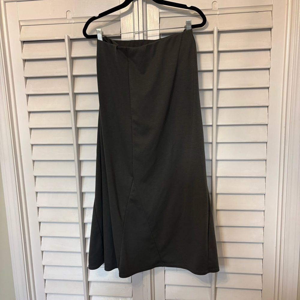 Ellos Gray Midi Pull On Skirt‎ Size 5X (38/40) - Picture 2 of 7